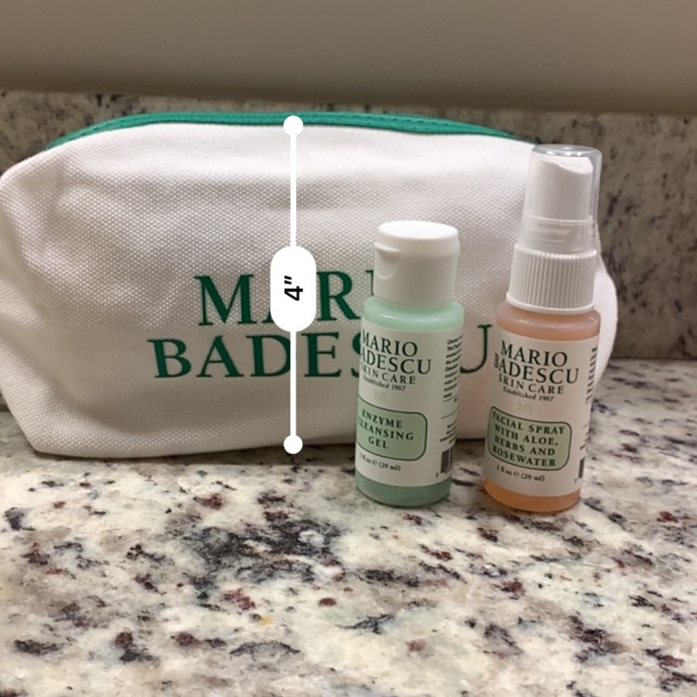 NWT Mario Badescu Cleanser, Mist, & Bag Bundle Set - Picture 9 of 13
